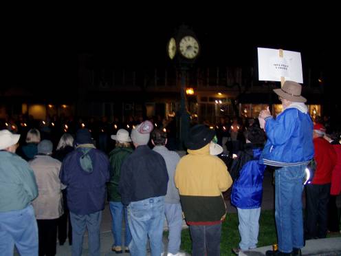 Candlelight Vigil March 16, 2003