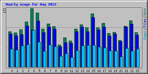 Hourly usage for May 2013